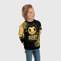 Свитшот детский Bendy And The Ink Machine, цвет: 3D-черный — фото 2