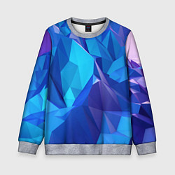 Свитшот детский NEON CRYSTALLS, цвет: 3D-меланж