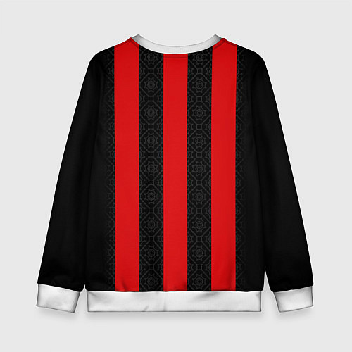 Детский свитшот AC MILAN 2021 - ДОМАШНЯЯ / 3D-Белый – фото 2