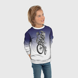 Свитшот детский BMX, цвет: 3D-белый — фото 2