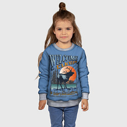 Свитшот детский Аляска, цвет: 3D-меланж — фото 2