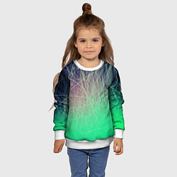Свитшот детский Текстура, цвет: 3D-белый — фото 2