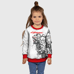 Свитшот детский CYBERPUNK 2077, цвет: 3D-красный — фото 2