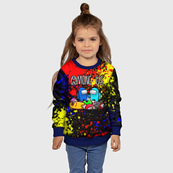Свитшот детский AMONG US, цвет: 3D-синий — фото 2