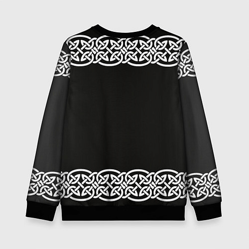 Детский свитшот Рингерике олень белый 3D / 3D-Черный – фото 2