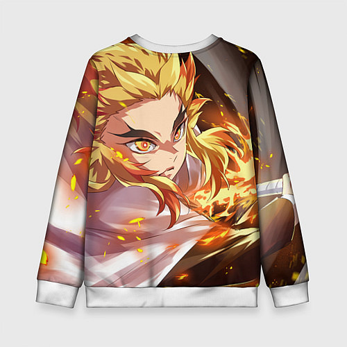 Детский свитшот Клинок Рассекающий Демонов / 3D-Белый – фото 2