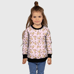 Свитшот детский Фон с бычками, цвет: 3D-черный — фото 2