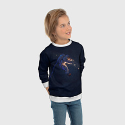 Свитшот детский Космонавт, цвет: 3D-белый — фото 2