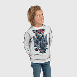 Свитшот детский Робот полицейский, цвет: 3D-белый — фото 2