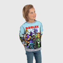 Свитшот детский ROBLOX, цвет: 3D-меланж — фото 2