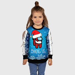 Свитшот детский Новый Год Среди Нас, цвет: 3D-черный — фото 2