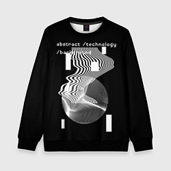 Свитшот детский Technologyabstract, цвет: 3D-черный