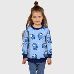 Свитшот детский Among Us - Синий цвет, цвет: 3D-синий — фото 2