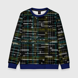 Детский свитшот Cyberpunk Tartan