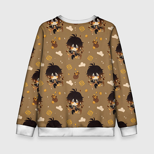 Детский свитшот Чиби Чжун Ли / 3D-Белый – фото 2