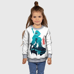 Свитшот детский NIER AUTOMATA 2B, цвет: 3D-меланж — фото 2