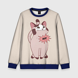 Свитшот детский Pop Cat, цвет: 3D-синий