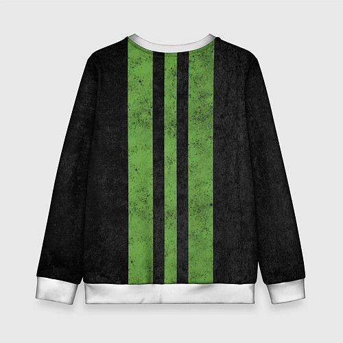 Детский свитшот Skoda Green Logo Z / 3D-Белый – фото 2