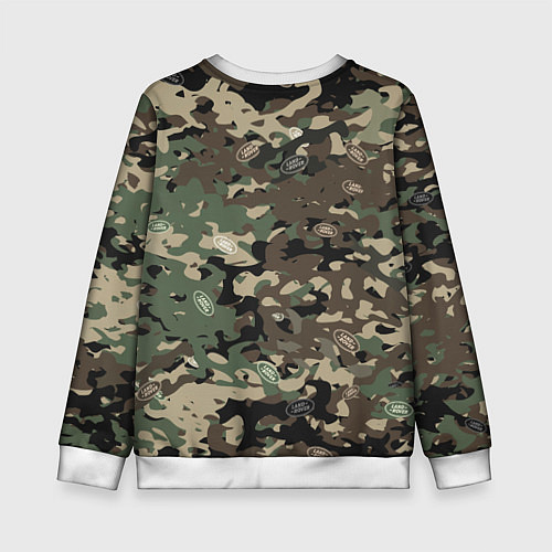 Детский свитшот Камуфляж Land Rover / 3D-Белый – фото 2