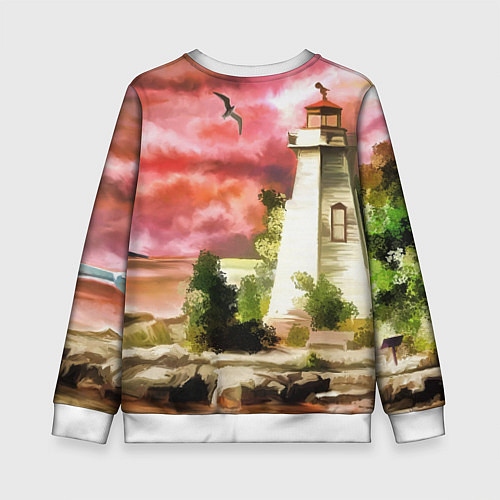 Детский свитшот Lighthouse / 3D-Белый – фото 2