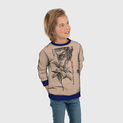 Свитшот детский Смотри, цвет: 3D-синий — фото 2