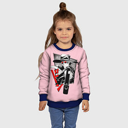 Свитшот детский Hellsing Хеллсинг, цвет: 3D-синий — фото 2