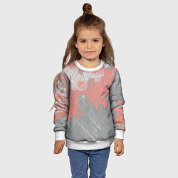 Свитшот детский Абстракция, цвет: 3D-белый — фото 2