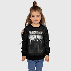 Свитшот детский Powerwolf, цвет: 3D-черный — фото 2