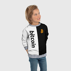 Свитшот детский БИТКОИН BITCOIN Z, цвет: 3D-меланж — фото 2