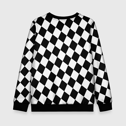 Детский свитшот Шахматы / 3D-Черный – фото 2