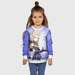 Свитшот детский GENSHIN IMPACT, АЛЬБЕДО, цвет: 3D-белый — фото 2