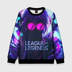 Свитшот детский Evelynn LOL, цвет: 3D-черный
