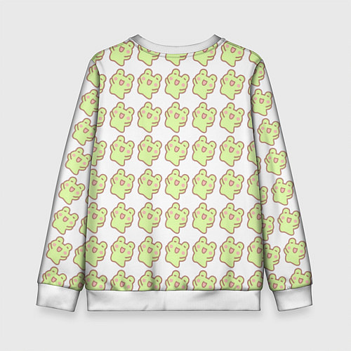 Детский свитшот Счастливые лягушки / 3D-Белый – фото 2