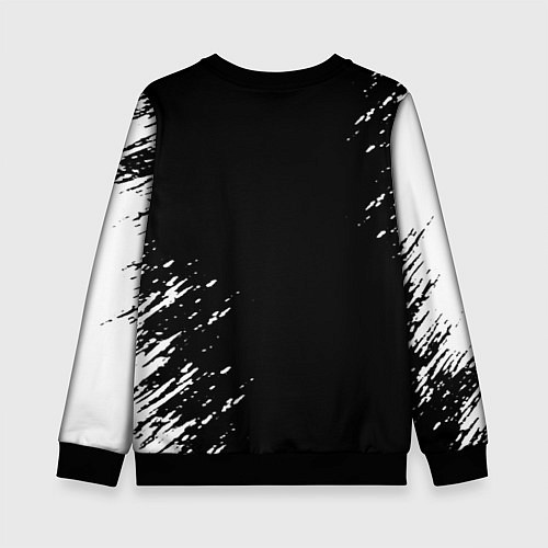 Детский свитшот Черный клевер / 3D-Черный – фото 2