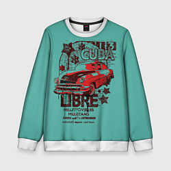 Свитшот детский CUBA CAR, цвет: 3D-белый