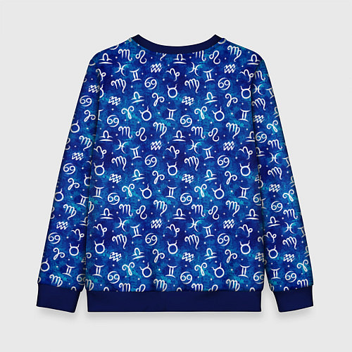 Детский свитшот Знаки Зодиака / 3D-Синий – фото 2