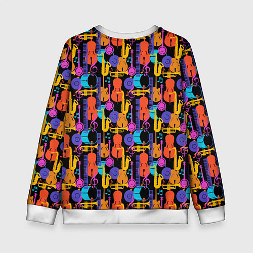 Детский свитшот Джаз / 3D-Белый – фото 2