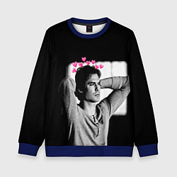 Свитшот детский Дневники вампира, цвет: 3D-синий