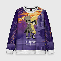 Свитшот детский Little Nightmares 2, цвет: 3D-белый