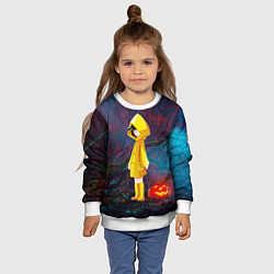 Свитшот детский Little Nightmares 2, цвет: 3D-белый — фото 2