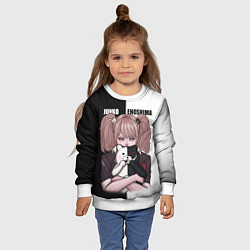 Свитшот детский MONOKUMA JUNKO, цвет: 3D-белый — фото 2
