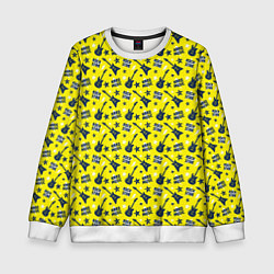 Свитшот детский Рок-звезда, цвет: 3D-белый