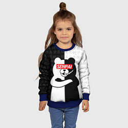 Свитшот детский MONOKUMA МОНОКУМА, цвет: 3D-синий — фото 2