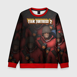 Свитшот детский Team Fortress, цвет: 3D-красный
