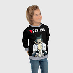 Свитшот детский Beastars Выдающиеся звери, цвет: 3D-меланж — фото 2