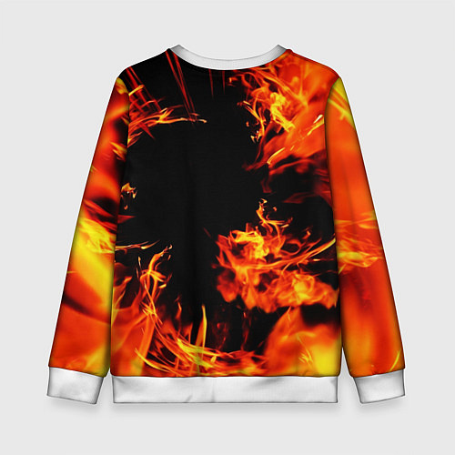 Детский свитшот КЛИНОК РАССЕКАЮЩИЙ ДЕМОНОВ / 3D-Белый – фото 2