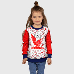 Свитшот детский Deftones, цвет: 3D-синий — фото 2