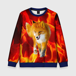 Свитшот детский Fire Fox, цвет: 3D-синий