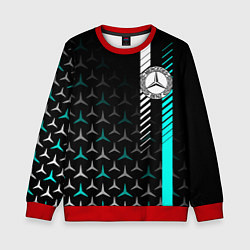 Детский свитшот МЕРСЕДЕС AQUA BLACK GRADIENT