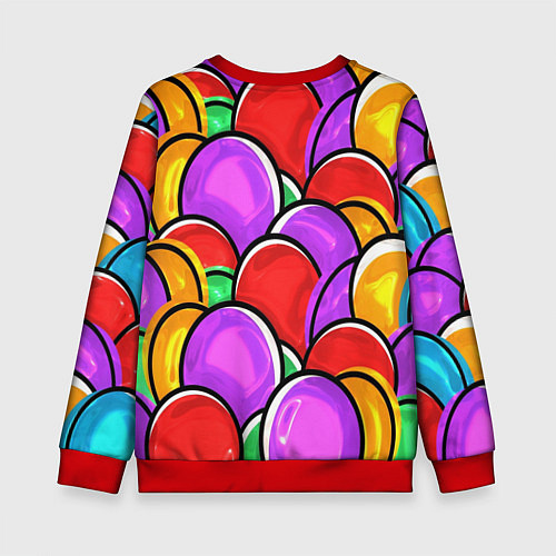 Детский свитшот Happy Easter / 3D-Красный – фото 2